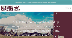 Desktop Screenshot of giffordscircus.com